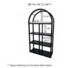 BAR-089 | SYDNEY ARCHED BAR SHELF BLACK WOOD