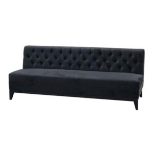 SS-520 | VELVET TUFTED BACK SOFA BLACK