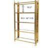 BAR-069 | GEO GATSBY WINE SHELF GOLD FRAME CLEAR PLEXI