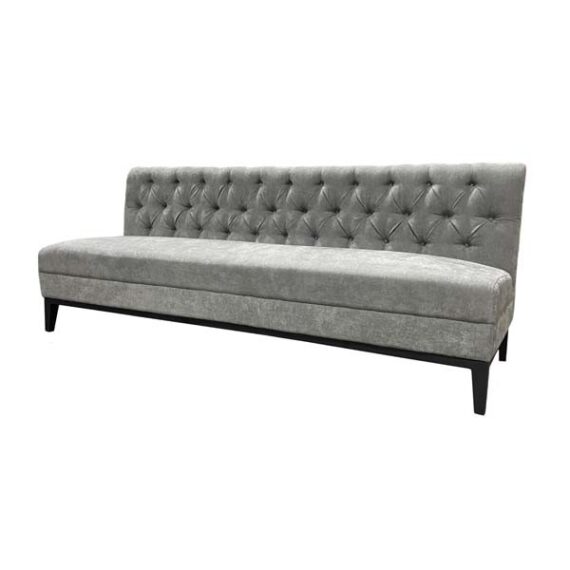 SS-631 | TUFTED BACK SOFA GREY FABRIC
