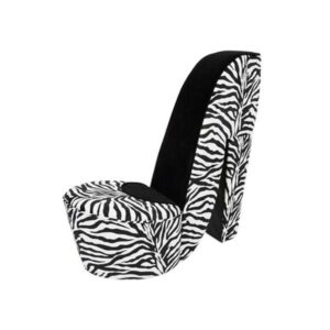 SS-396 | STRIPED SHOE CHAIR BLACK
