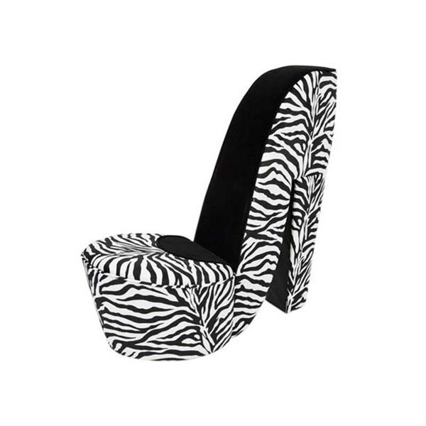 SS-396 | STRIPED SHOE CHAIR BLACK