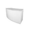 BAR-024 | 8FT CURVED BAR WHITE FRAME WITH WHITE PLEXI