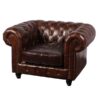 SS-371 | DISTRESSED SINGLE CHAIR BROWN
