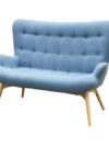 SS-464 | NORA FABRIC LOVESEAT BLUE