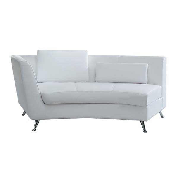 SS-166 | SNAKE SOFA RIGHT ARM WITH BACK WHITE