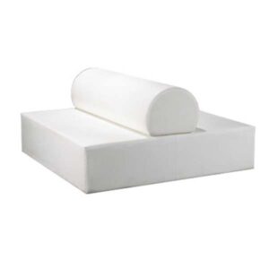 SS-EU-001 | EURO LOUNGE SQUARE WHITE WITH BACKREST