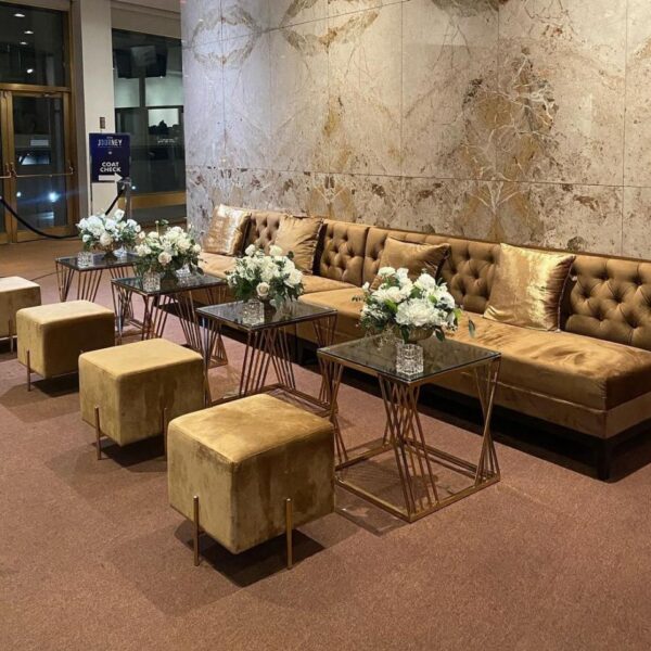 SS-522 | VELVET TUFTED BACK SOFA CAPPUCCINO