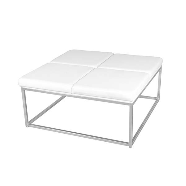 SS-065 | SQUARE OTTOMAN WHITE