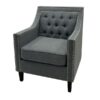SS-471 | SUSSEX TUFTED BACK SINGLE CHAIR GREY