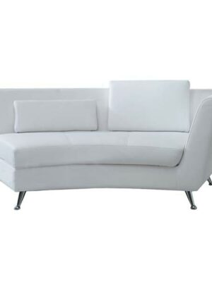 SS-168 | SNAKE SOFA LEFT ARM WITH BACK WHITE