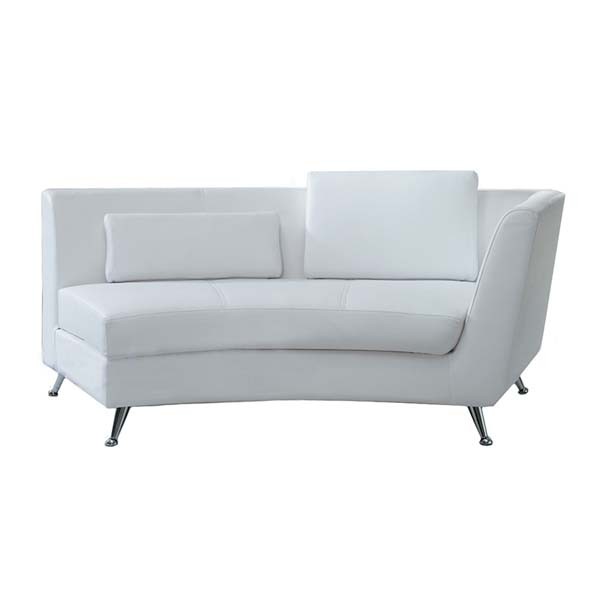 SS-168 | SNAKE SOFA LEFT ARM WITH BACK WHITE