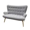 SS-466 | NORA FABRIC LOVESEAT GREY