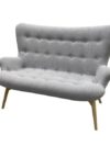 SS-466 | NORA FABRIC LOVESEAT GREY