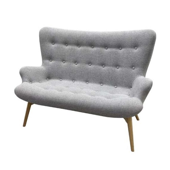 SS-466 | NORA FABRIC LOVESEAT GREY