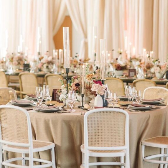 CH-098 | NAPA DINING CHAIR WHITE FRAME WITH NATURAL CANE SEAT & BACK