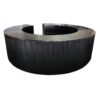 BAR-095 | SYDNEY FLUTED CURVED BAR BLACK WOOD