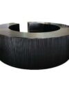BAR-094 | SYDNEY FLUTED CURVED BAR WHITE WOOD