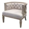 SS-502 | MD BELGIUM SINGLE CHAIR BEIGE LINEN