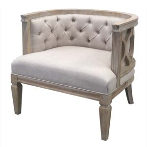 SS-502 | MD BELGIUM SINGLE CHAIR BEIGE LINEN