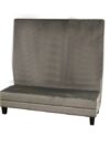 SS-444 | HIGHBACK VELVET BANQUETTE SILVER
