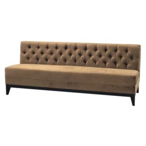 SS-522 | VELVET TUFTED BACK SOFA CAPPUCCINO