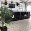 BAR-033 | 6FT BAR GOLD FRAME WITH PLEXI