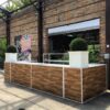 BAR-012 | 6' 6" BAR BACK WHITE FRAME WITH PLEXI