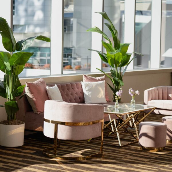 ET-052 | GEO DIAMOND END TABLE GOLD FRAME WITH CLEAR PLEXI TOP