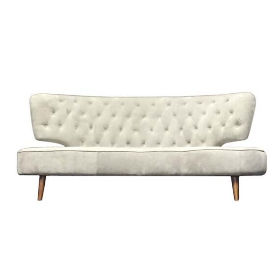 SS-417 | QUEEN WEST VELVET SOFA GREY