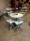 CASUAL-115 | MARSEILLE CAFÉ TABLE BLACK BASE WITH WHITE TOP