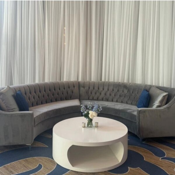 CT-036 | LARGE WYNN ROUND COFFEE TABLE WHITE