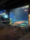 COMM-001 | COMMUNAL TABLE CHROME FRAME WITH PLEXI TOP