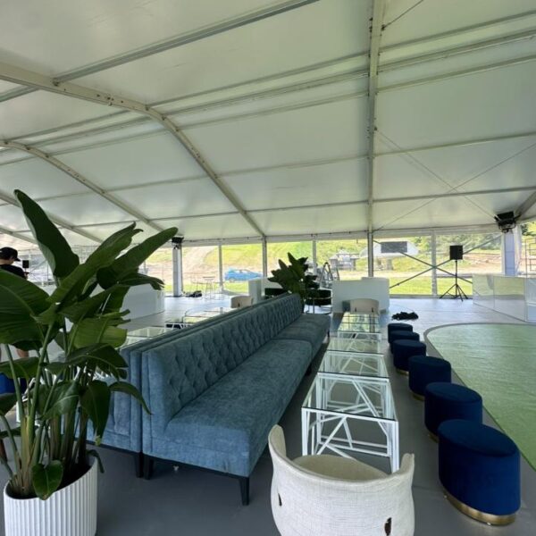 ET-056 | CC END TABLE WHITE FRAME WITH CLEAR GLASS TOP