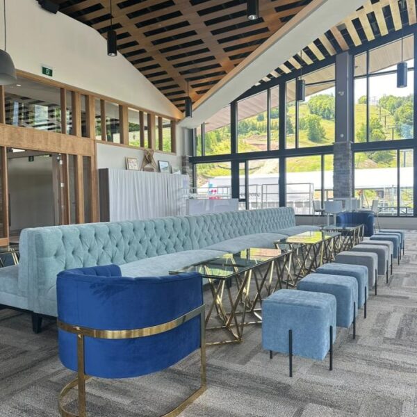 ET-060 | OSCAR END TABLE GOLD FRAME WITH CLEAR GLASS TOP