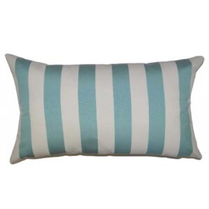 MISC-PILL-038 | WHITE & TEAL NAUTICAL LUMBAR PILLOW