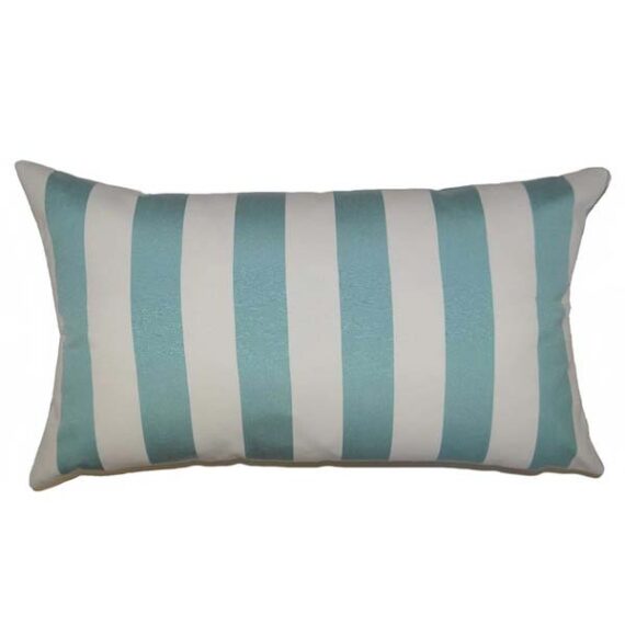 MISC-PILL-038 | WHITE & TEAL NAUTICAL LUMBAR PILLOW