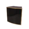 BAR-037 | 3FT CURVED BAR GOLD FRAME BLACK PLEXI