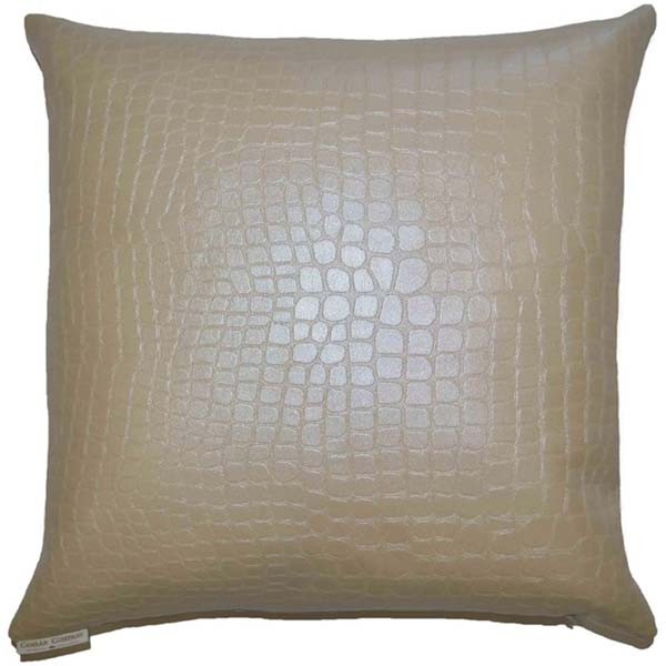 MISC-PILL-034 | IVORY CROCODILE PILLOW