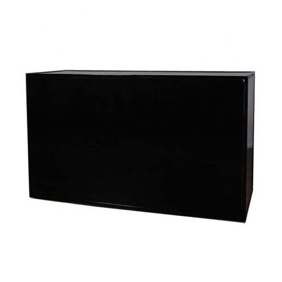 BAR-017 | 6FT BAR BLACK FRAME WITH PLEXI
