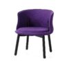 CH-061 | OMNI CHAIR PURPLE FABRIC WITH DARK WOOD LEGS