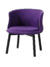 CH-061 | OMNI CHAIR PURPLE FABRIC WITH DARK WOOD LEGS
