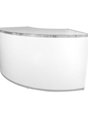 BAR-004 | 6FT CURVED BAR CHROME FRAME WITH PLEXI