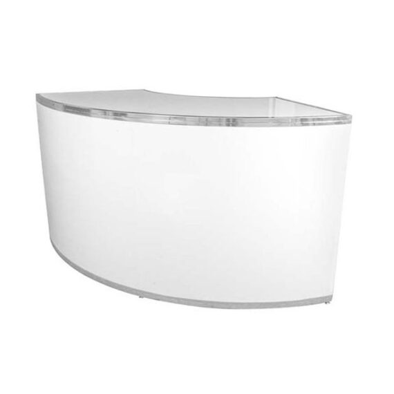 BAR-004 | 6FT CURVED BAR CHROME FRAME WITH PLEXI