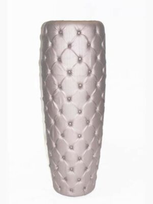 MISC-BA-053 | TAUPE TUFTED URN