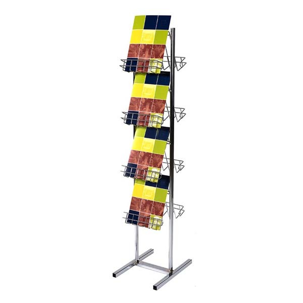MISC-BA-007 | LITERATURE STAND CHROME FINISH