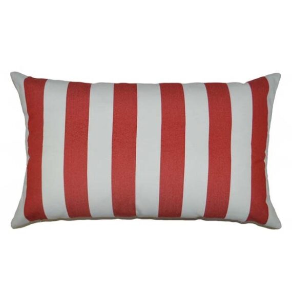 MISC-PILL-040 | WHITE & RED NAUTICAL LUMBAR PILLOW