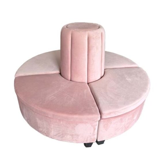 SS-304 | BOURNE SOFA BLUSH PINK VELVET