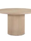 CASUAL-171 | SYDNEY FLUTED ROUND CAFÉ TABLE NATURAL WOOD