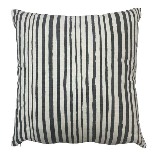 MISC-PILL-095 | GREY & WHITE STRIPED PILLOW